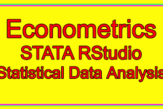 do advance econometrics data analysis in stata and rstudio