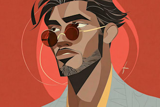 design vector character, cartoon avatar or mascot