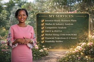 do professional market research and business plan