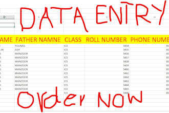 do data entry, data input, data extraction, collection, data mining