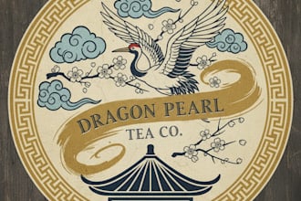 design a vintage asian logo