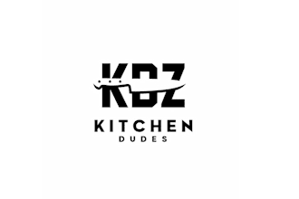 design unique kitchen dudes logo
