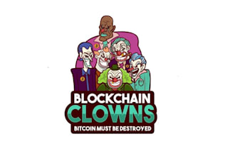 design lock chain clowns tv show logo