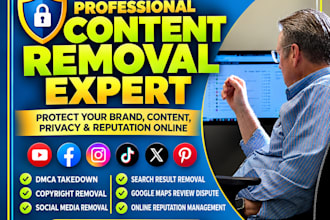 be your online reputation manager and remove harmful content from the internet
