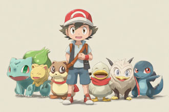 draw pokemon or fakemon doing anything