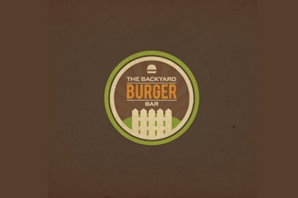 design spotless backyard burger bar logo