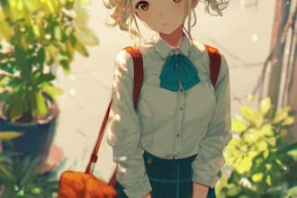 draw anime character design reference sheet