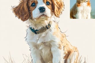 draw animals cartoon illustration