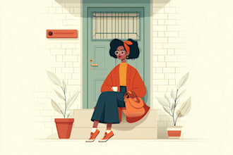 make flat vector illustrations