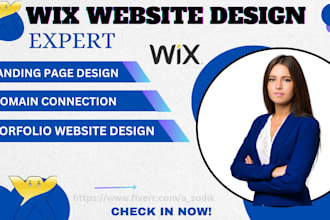 build a wix landing page or portfolio website that converts visitors into sales