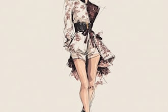 make women fashion design sketches or fashion illustrations