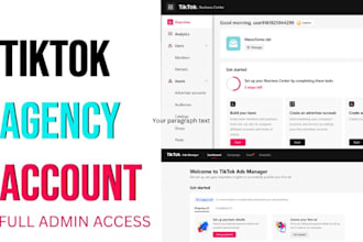 create tik tok agency account tiktok ads agency account, tiktok agency