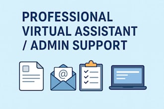 virtual assistant, data entry and admin support
