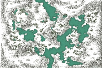 draw a custom map for fantasy, scifi, book or boardgame