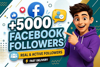 get 5000 facebook page followers and like