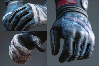 do glove, baseball, racing goalkeeper, cycling, boxing and soccer glove render