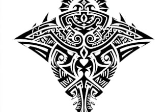make a personalized tribal tattoo illustration