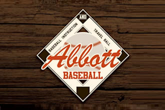 design a unique vintage throwback new logo for baseball team