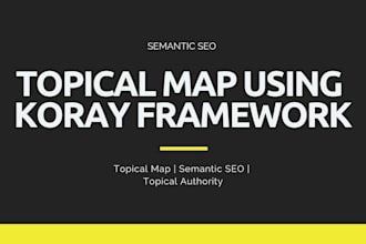 design a topical map to build topical authority using the koray framework
