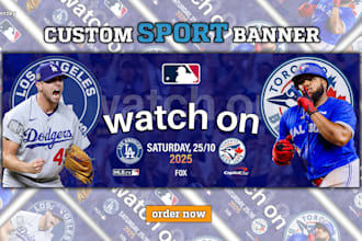 design sports graphics posters, flyer, and banners