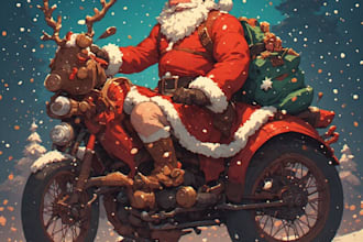 design christmas illustrations and holiday card design