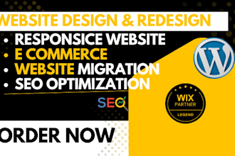 build or migrate joomla website from wix wordpress website, wix website redesign
