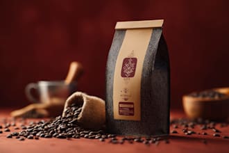 do coffee packaging, coffee label, and packaging design
