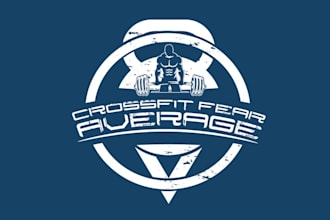 design professional crossfit gym logo