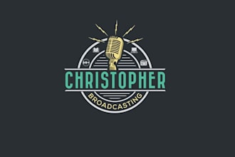 design voice over artist radio dj audio book narrator logo