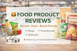 write honest and engaging food product reviews