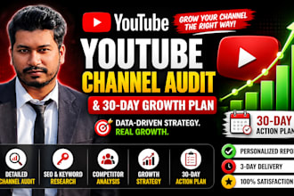 analyze your youtube channel and create a growth strategy