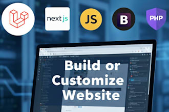 build or customize your laravel website