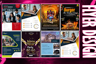 design a professional flyer or brochure