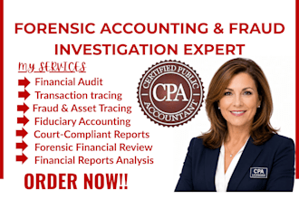 cpa forensic accounting, asset tracing for divorce litigation, fraud detection