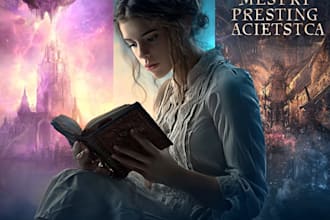 design childrens book cover, fantasy book cover, ebook cover