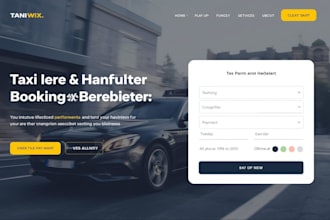 build a car rental website and chauffeur booking website or taxi booking website