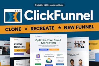 build clickfunnel landing page, systeme io, sales funnel website in click funnel