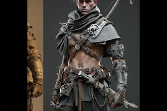 create aaa characters based on your concept art