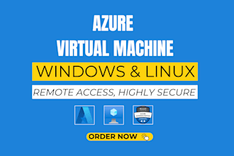 setup and manage azure virtual machine for windows and linux