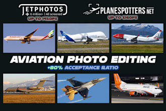 edit your photos for jetphotos or planespotters standarts