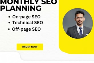 monthly SEO service, technical on page and off page