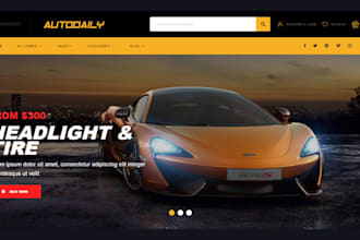 design auto part store website auto part shopify store automotive website