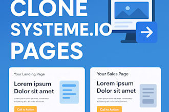 clone any systeme io page or funnel