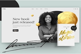 design book author website ebook author website or book landing page wordpress