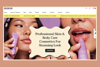 skincare shopify store beauty website skincare store beauty skincare website