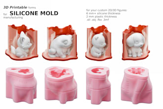 3d printable mold shell any form