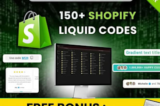 provide 150 shopify product page liquid codes to boost your conversions
