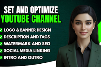 create and setup youtube channel