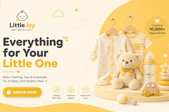 create baby clothing shopify store baby toys store baby products baby logo brand