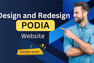 design and redesign podia wesite expert